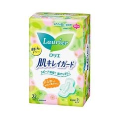 Băng Vệ Sinh Laurier Ngày Có Cánh Mặt Lưới Siêu Thấm Hút (22 Miếng)