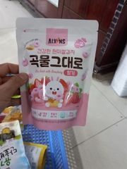 THỰC PHẨM BỔ SUNG BÁNH GẠO LỨT CHO BÉ VỊ DÂU QUẤT ALVINS 30GR