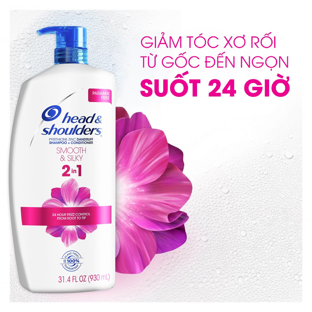 Gội Xả 2in1 Head & Shoulders Smooth & Silky (835ml)