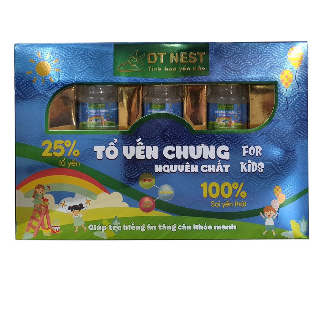 Tổ Yến Chưng Nguyên Chất Hộp Giấy DTNEST Trẻ Em (420ml)
