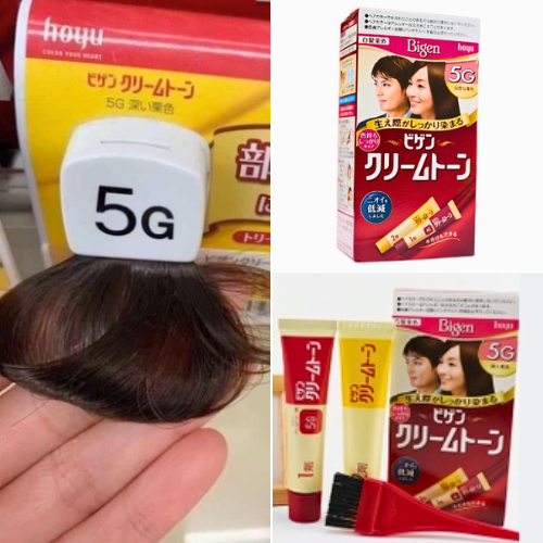 Thuốc Nhuộm Bạc Bigen Dạng Kem Màu Hạt Dẻ Đậm 5G (40g)