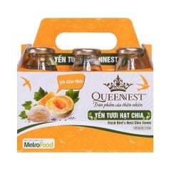 Yến Tươi Hạt Chia QUEENNEST (6x240ml)