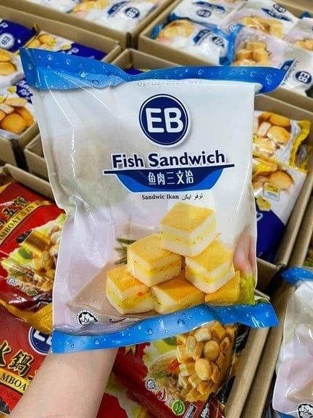 VIÊN THẢ LẨU EB FISH SANDWICH KẸP CÁ GÓI 500G