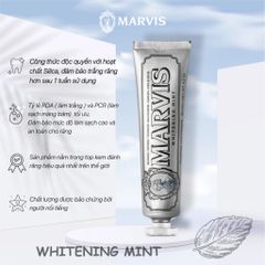 Kem Đánh Răng Marvis Whitening Mint (85ml)