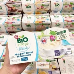 Sữa chua Bio Village Bebe vị đào 4x100g