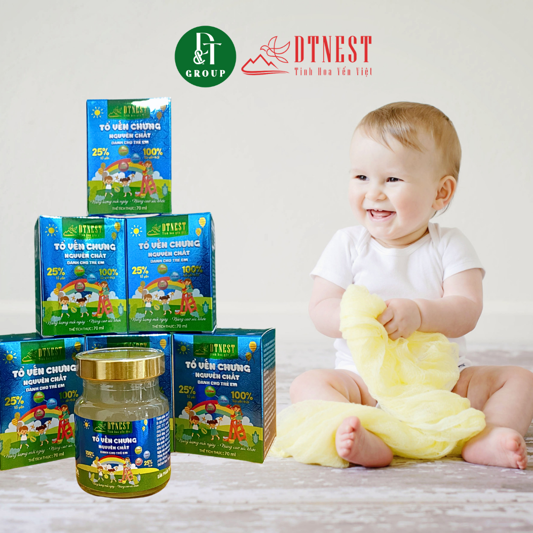 Tổ Yến Chưng Nguyên Chất DTNEST Trẻ Em (6x70ml)