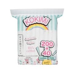 Bông Tẩy Trang Mihoo Kokimi Vuông (Túi 240 Miếng)