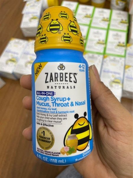 SIRO ZARBEE'S ALL-IN- ON TRỊ HO ĐÀM, VIÊM HỌNG, NGHẸT MŨI 4-12 TUỔI 118ML