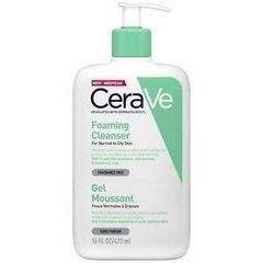 SỮA RỬA MẶT CERAVE CHO DA THƯỜNG, DA HỖN HỢP, DA DẦU MỤN CERAVE XANH LÁ FOAMING CLEANSER GEL MOUSSANT 473ML