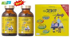 Viên Uống Tảo Vàng Spirulina Ex Cao Cấp Set 2 Lọ X 2000