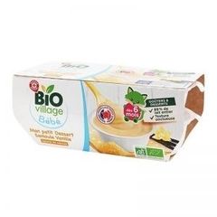 VÁNG SỮA HỮU CƠ VILLAGE BEBE PHÁP VỊ BỘT VÁNG VANI 100G X 4 HỘP