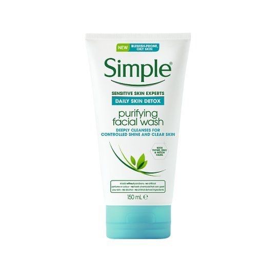 Sữa rửa mặt cho da dầu Simple Daily Skin Detox Purifying Facial Wash 150ml