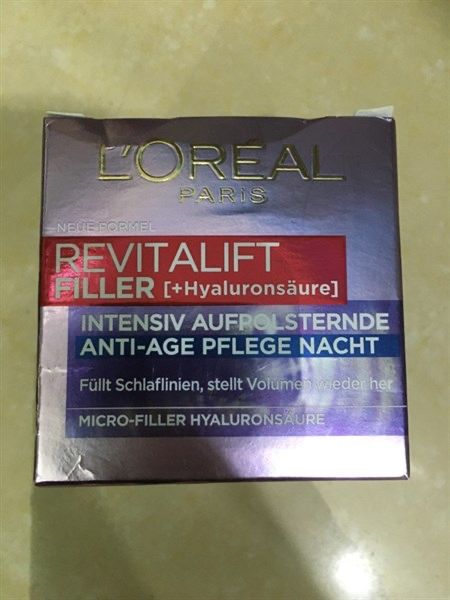 Kem dưỡng cấp ẩm chống lão hoá ban đêm L’oreal Revitalift Filler 50ml