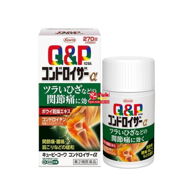 VIÊN UỐNG BỔ KHỚP Q&P KOWA NHẬT BẢN 270 VIÊN