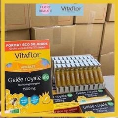SỮA ONG CHÚA VITAFLOR GELÉE ROYALE BIO 1500MG CỦA PHÁP 30 ỐNG