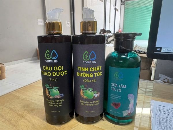 Set gội xả COME ON (500ml) tặng sữa tắm