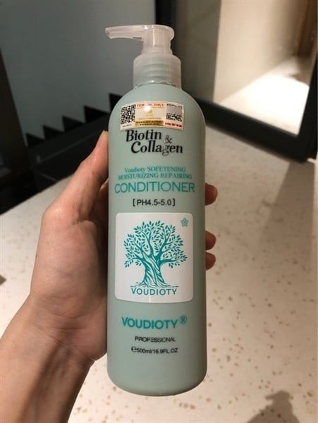 Dầu xả Biotin màu xanh biển 500ml