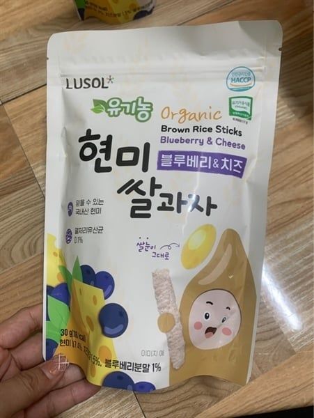 Bánh ăn dặm LUSOL blueberry & cheese (30g)