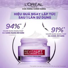 KEM DƯỠNG SIÊU CẤP ẨM CĂNG MỊN DA L'OREAL PARIS REVITALIFT HYALURONIC ACID 50ML