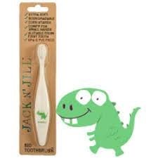Bàn chải đánh răng Jack and Jill hình khủng long xanh lá