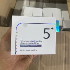 Toner Pad Giúp Tẩy Da Chết & Sáng Da Numbuzin Vitamin Niacinamide Concentrated Pad No.5 180ml
