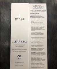 IMAGE CLEAR CELL CLARIFYING SALICYLIC GEL CLEANSER GEL DÙNG RỬA MẶT LÀM SẠCH BỤI BẨN KHÔNG GÂY KHÔ DA THÍCH HỢPDA DẦU MỤN 177 ML