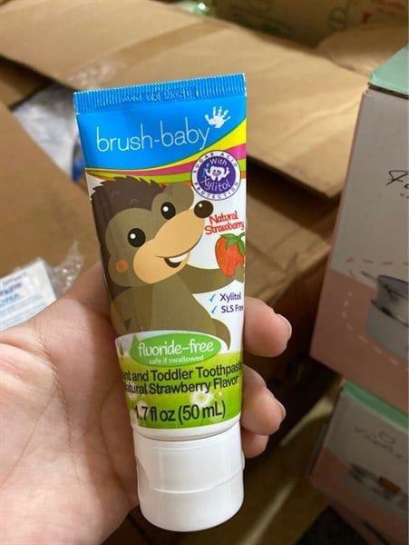 KEM ĐÁNH RĂNG KHÔNG CHỨA FLUO VỊ BẠC HÀ 0-3Y 12ML