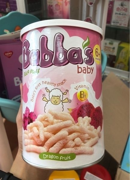 Bánh gạo BABBAS baby vị thanh long đỏ (40g)
