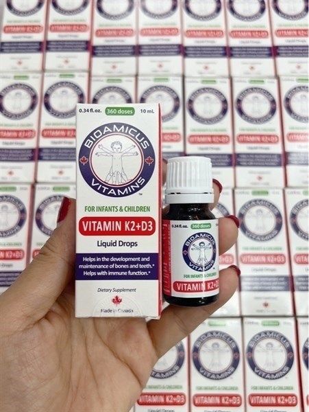 Vitamin D3 K2-Mk7 bao kép độc quyền BioAmicus 10ml