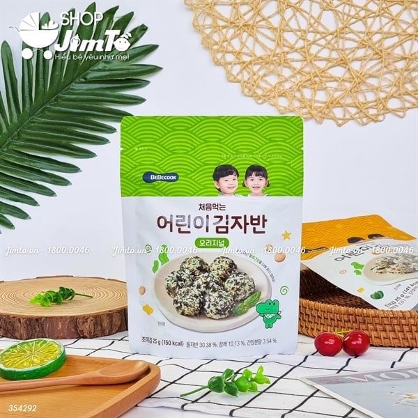 Rong biển rắc cơm BEBECOOK xanh lá (25g)