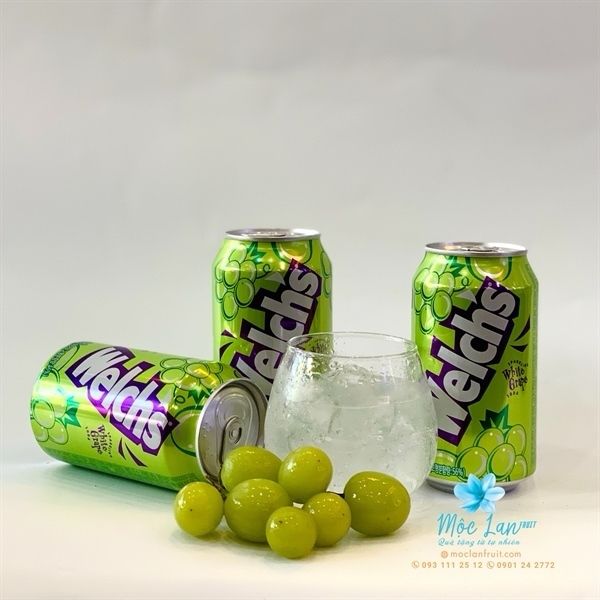Nước soda WELCH'S white grape (355ml)