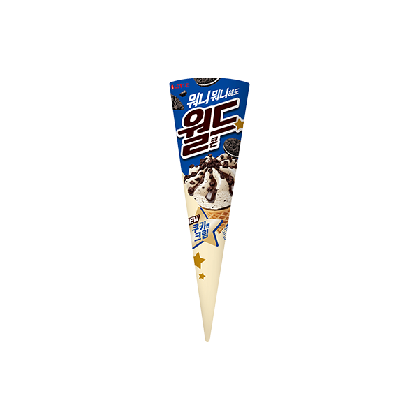 KEM ỐC QUẾ BÁNH COOKIE 월드콘 쿠키앤크림 24입 160MLX24입