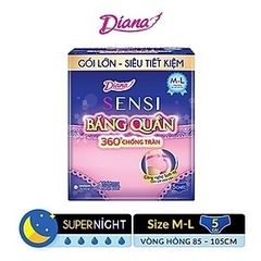 Băng Vệ Sinh Diana Dạng Quần Ban Đêm Size M-L 5 Chiếc