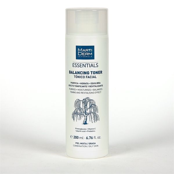 TONER MARTIDERM CHO DA DẦU, LÀM SẠCH CHỨA BHA VÀ PREBIOTICS MARTIDERM ESSENTIALS BALANCING TONER 200ML