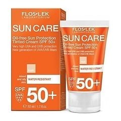 KEM CHỐNG NẮNG FLOSLEK LABORATORIUM SUN CARE OIL FREE SUN PROTECTION TINTED CREAM SPF50+ 50ML