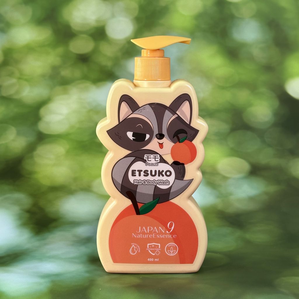 Sữa Tắm Gội Dưỡng Ẩm Kháng Khuẩn ETSUKO Hương Momo Đào Nhật (400ml)