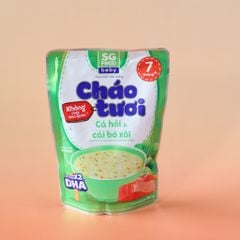 Cháo Tươi SG Food Vị Cá Hồi, Cải Bó Xôi (240g)