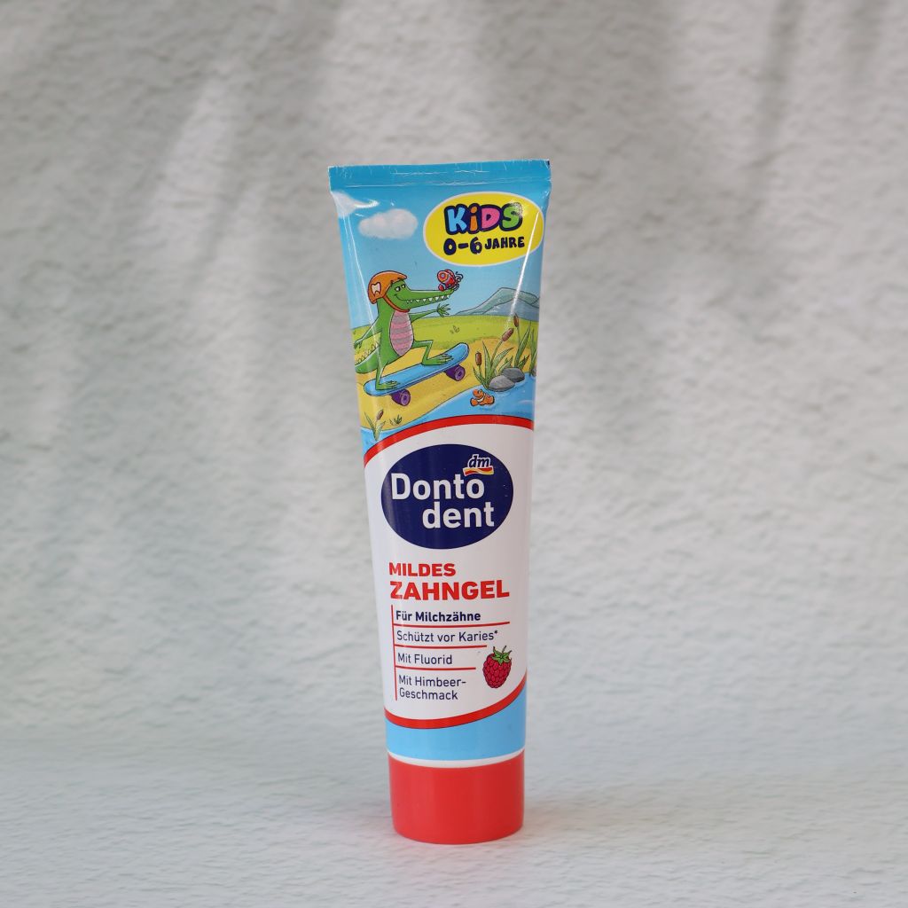 Kem Đánh Răng Dontodent 0–6 Tuổi Vị Mâm Xôi (100ml)