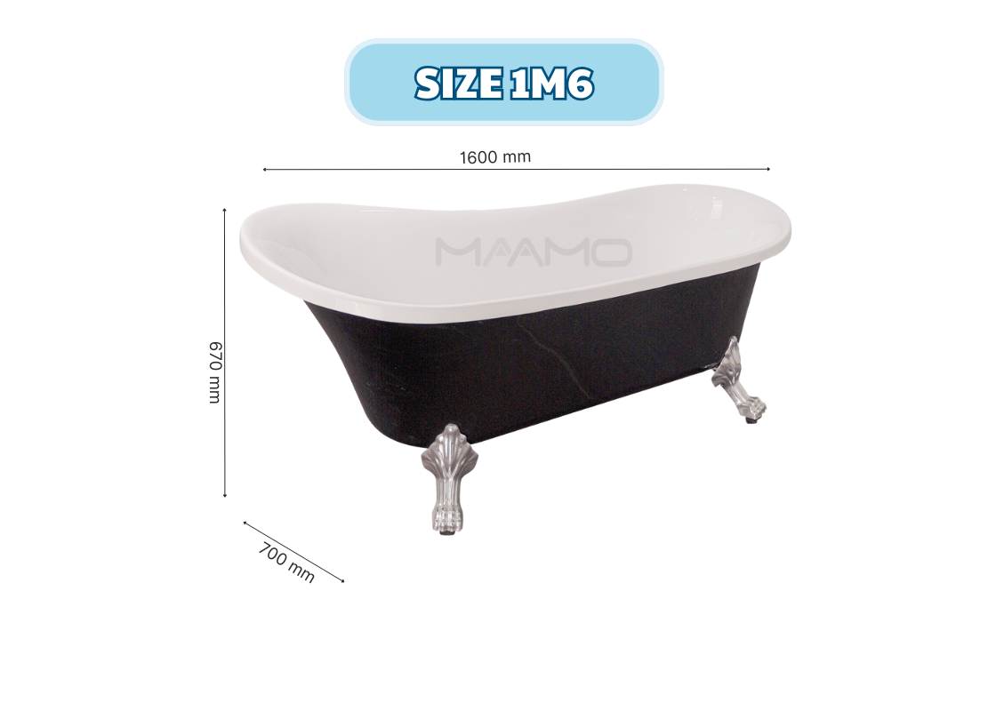 Bồn tắm MAAMO MA-2431 giọt nước thành mỏng