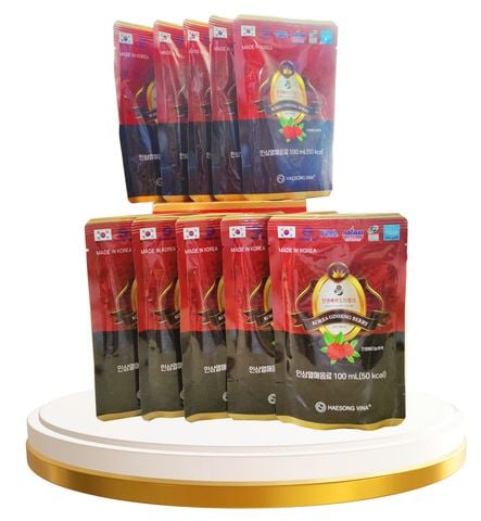  Nước uống Quả Nhân Sâm – Ginseng Berry S Drink (hộp 10 gói + túi) 
