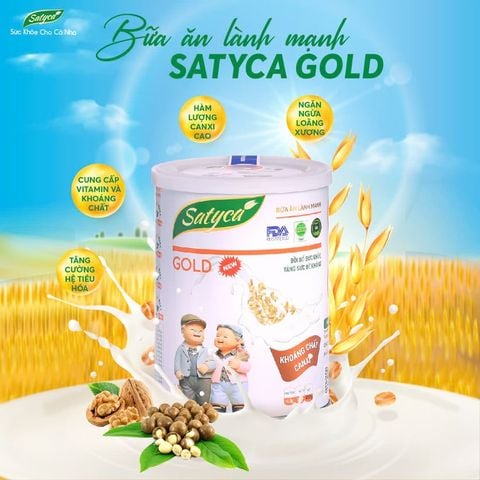  Sữa hạt Satyca Gold – Tốt cho tim mạch, tiểu đường, mỡ máu (Hộp 410g) 