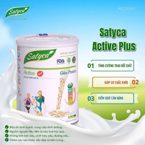  Sữa hạt Satyca Active – Tăng cường thể lực, duy trì vóc dáng (Hộp 410g) 