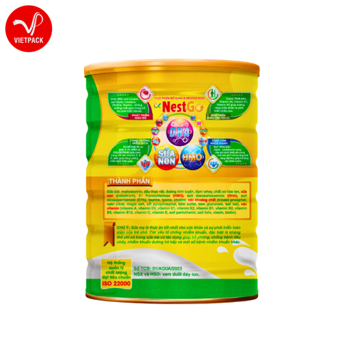  Sữa non Alpha Nest Go Kids hỗ trợ phát triển toàn diện cho trẻ từ 1-10 tuổi (Lon 400g) 