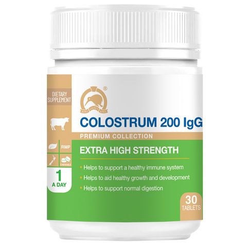  Thực phẩm bảo vệ sức khỏe KIWI GOLDEN KIWI Colostrum 200IgG Tablet (Hộp 30 viên) 