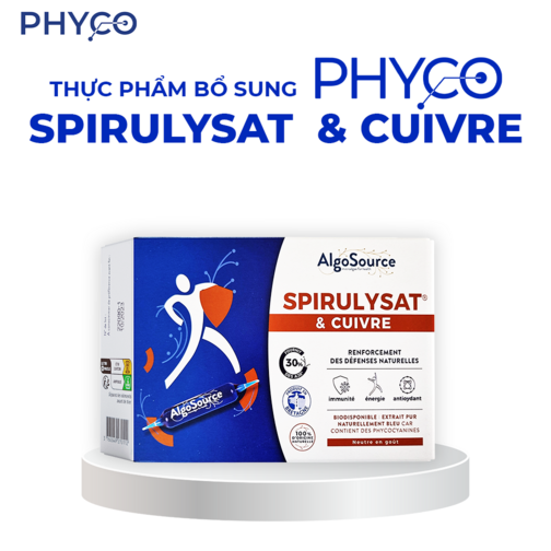 Thực phẩm bổ sung PHYCO SPIRULYSAT & CUIVRE