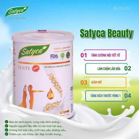  Sữa hạt Satyca Beauty – Đẹp dáng, đẹp da, chống lão hóa (Hộp 410g) 