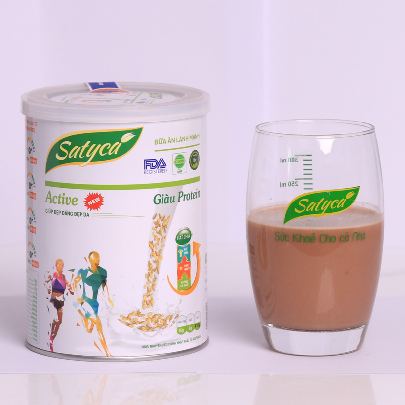 Sữa hạt Satyca Active – Tăng cường thể lực, duy trì vóc dáng (Hộp 410g)