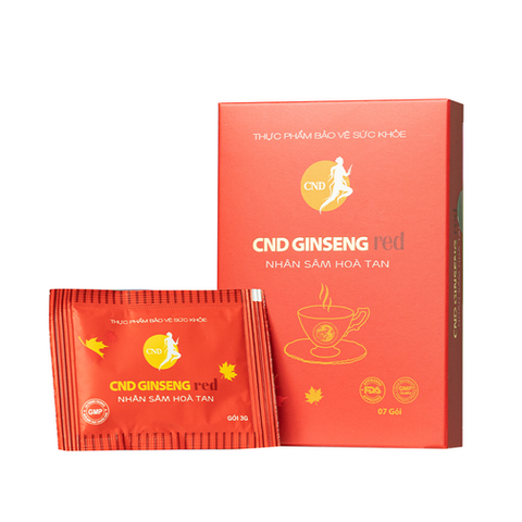  Thực phẩm bảo vệ sức khỏe CND GINSENG Red Nhân sâm hòa tan (hộp 7 gói) 