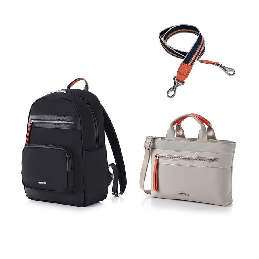 Set A3: Balo laptop 14in + Túi đeo chéo size M + Dây đeo vai Paisley Joy
