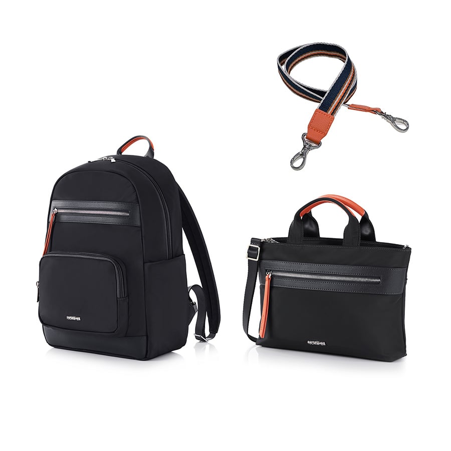 Set A3: Balo laptop 14in + Túi đeo chéo size M + Dây đeo vai Paisley Joy